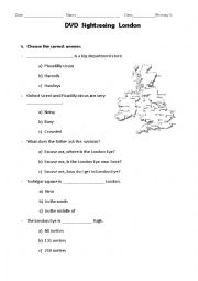 English Worksheet: Sightseeing  London