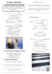 English Worksheet: Fade out Lines The Avener