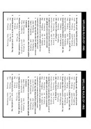 English Worksheet: Spelling Rules of Present Participle and Gerund