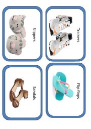 English Worksheet: Footwear types