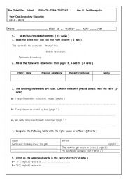 end of term test n1 1st form