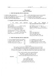 English Worksheet: PlayHard- David Guetta