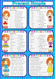 English Worksheet: Present Simple