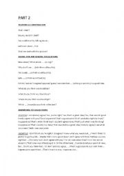 English Worksheet: PET CAMBRIDGE USEFUL SENTENCES SPEAKING PART 2