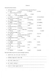 English Worksheet: Grammar