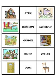 English Worksheet: Memory Game