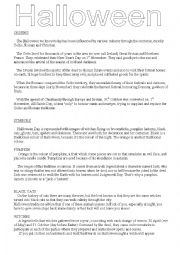 English Worksheet: Halloween 