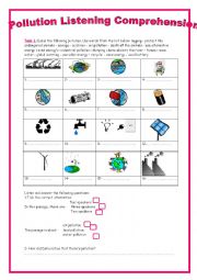 9th form pollution listening comprehension (authentic audio file)