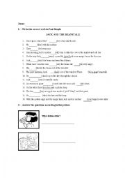 English Worksheet: Past simple 