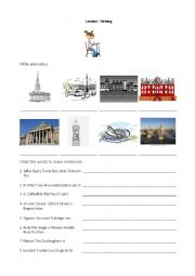 English Worksheet: London - Writing