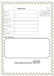 English Worksheet: Reading