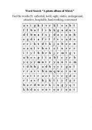 English Worksheet: Word Search