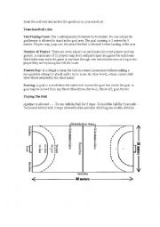 English Worksheet: Handball rules