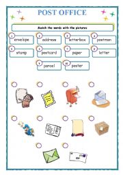 English Worksheet: Post office