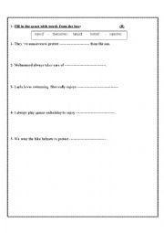 English Worksheet: reflexive ponounsr