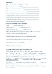 English Worksheet: grammar test