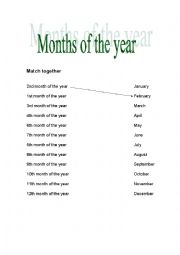 Months of the year