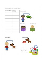 Subject and Possessive Pronouns