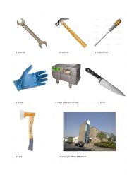 English Worksheet: tools