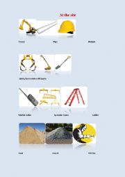 English Worksheet: Construction