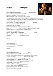 English Worksheet: Songtext : Tupac - Changes 