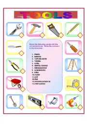 English Worksheet: TOOLS