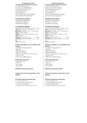 English Worksheet: Everybody Hates Superstitions