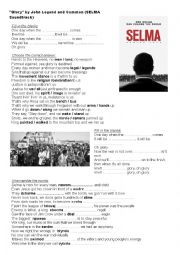 English Worksheet: Glory - Selma soundtrack by Common and John Legend