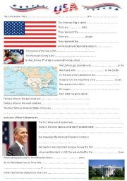 English Worksheet: THE USA