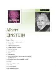 English Worksheet: Guessing game CARD 1/5 Einstein