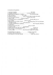 English Worksheet: Comparative 