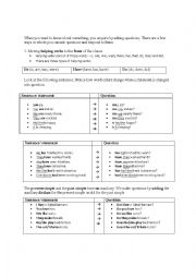 Question Forms - Changing Statements to Questions