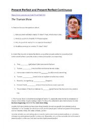 English Worksheet: contrasting present perfect and present perfect continuous