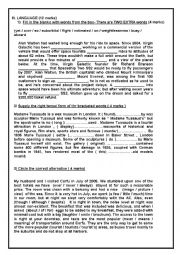 English Worksheet: mid of term test n1 Bac 