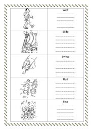 English Worksheet: At the Playground (2)