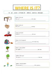 English Worksheet: Basic prepositions