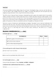 English Worksheet: full term test 2 7th form