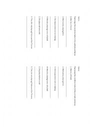English Worksheet: simple sentences tasksheet what games do you play?