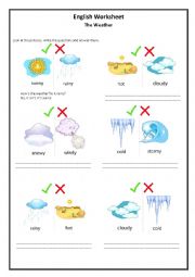 English Worksheet: The Weather 