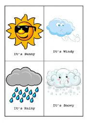 English Worksheet: Whats the WEATHER like?