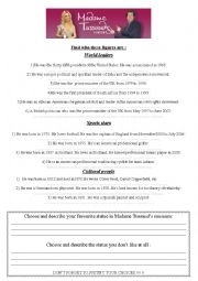 English Worksheet: TUSSAUD