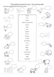 Onomatopoeia - Animal sounds