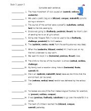 English Worksheet: Wordly Wise Book 5 -Lesson 5