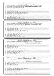 English Worksheet: Can.......well & Good at