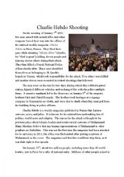 English Worksheet: Charlie Hebdo