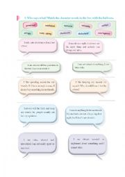 English Worksheet: personality types