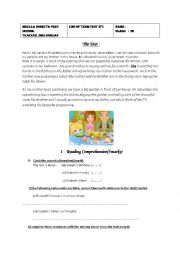 English Worksheet: END OF TERM EXAM N2