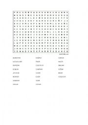 English Worksheet: Crossword