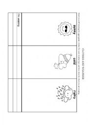 English Worksheet: clothes and weather