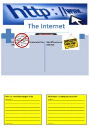 English Worksheet: Discussion Worksheet: The Internet